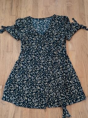 Shein Green Floral Dress